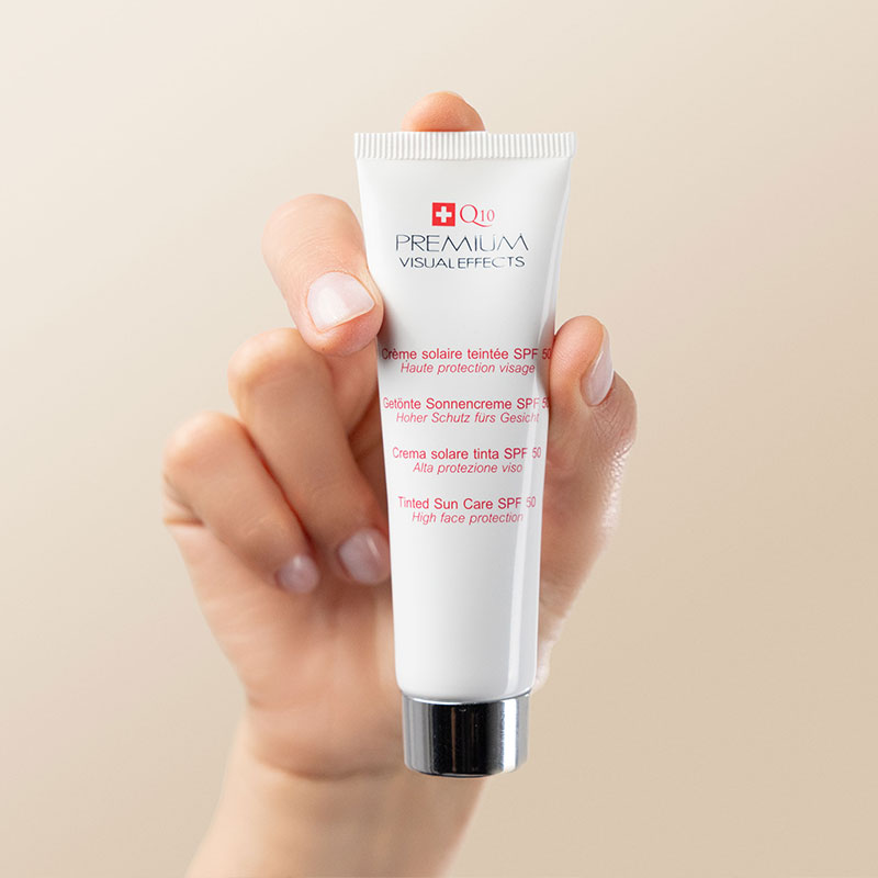Crème solaire teintée SPF 50+