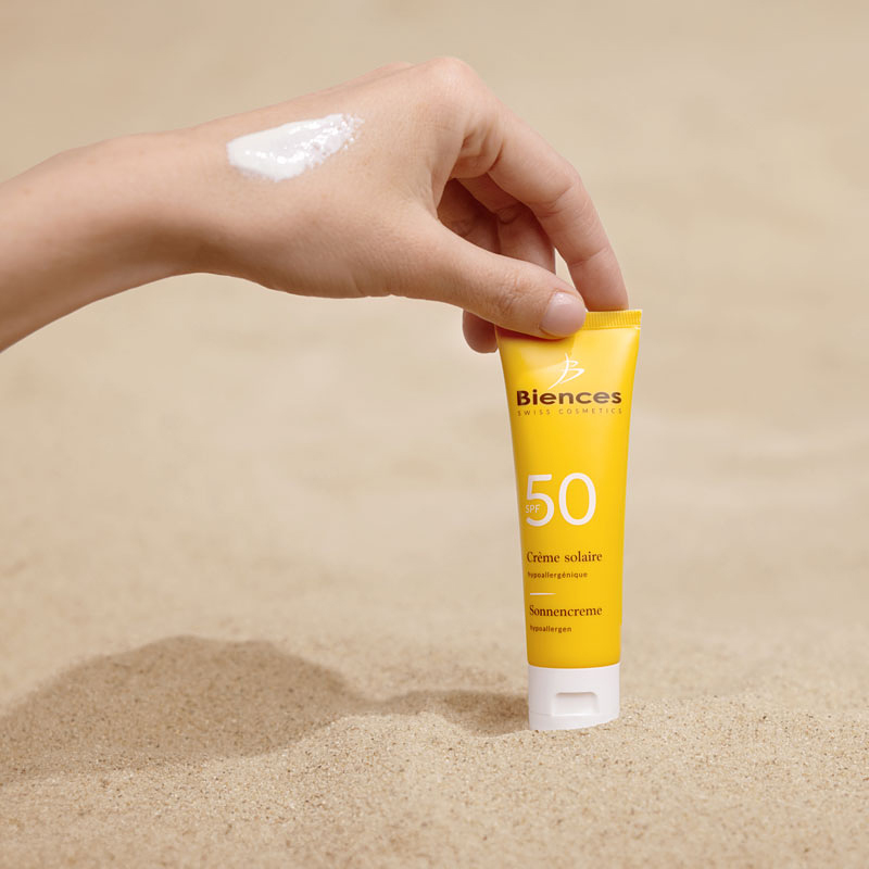 Crème solaire hypoallergénique SPF50