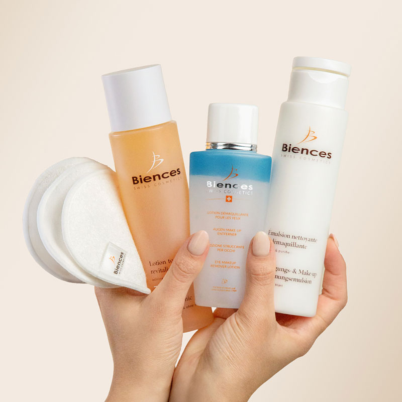 Trio nettoyant & démaquillant avec cotons lavables