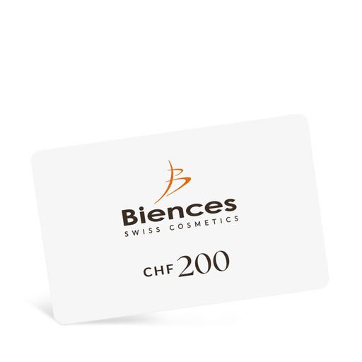 Carte cadeau de 200 CHF