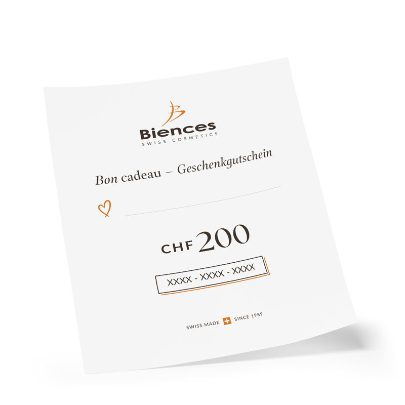 Bon Cadeau Numérique de 200 CHF