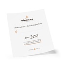 Bon cadeau numérique de 200 CHF