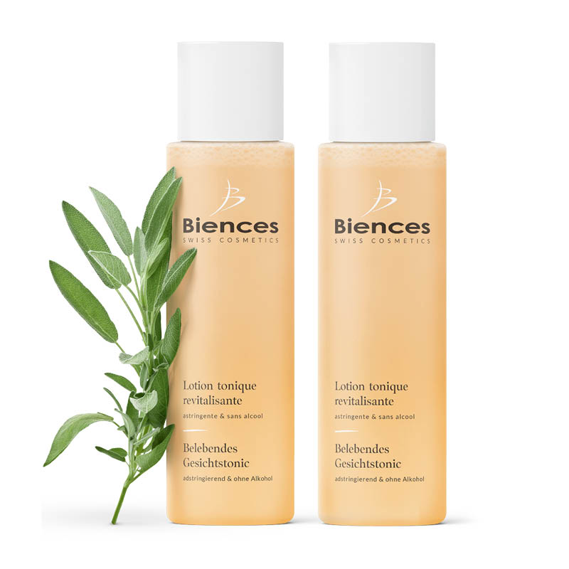 Duo de lotions toniques sans alcool