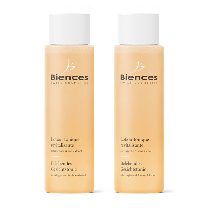 Duo de lotions toniques revitalisantes sans alcool