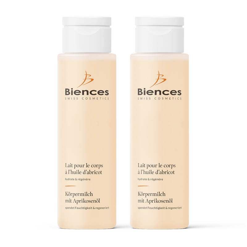 Duo de laits pour le corps à l'huile d'abricot