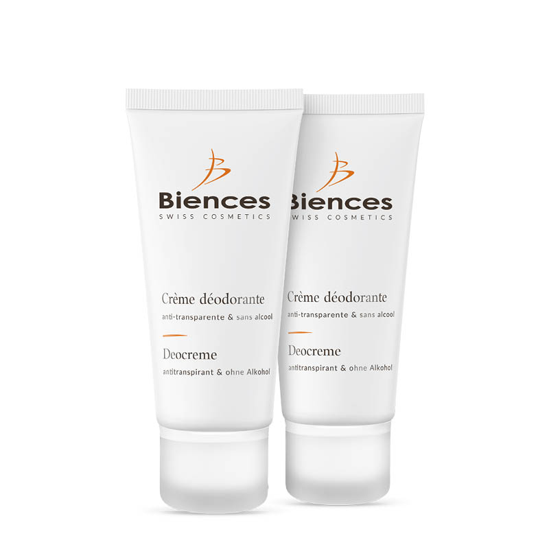 Duo de crèmes déodorantes et anti-transpirantes sans alcool