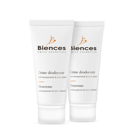 Duo de crèmes déodorantes et anti-transpirantes sans alcool