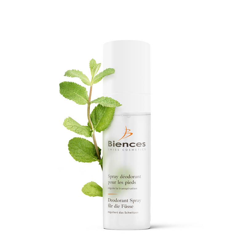Spray déodorant et anti-transpirant pour les pieds