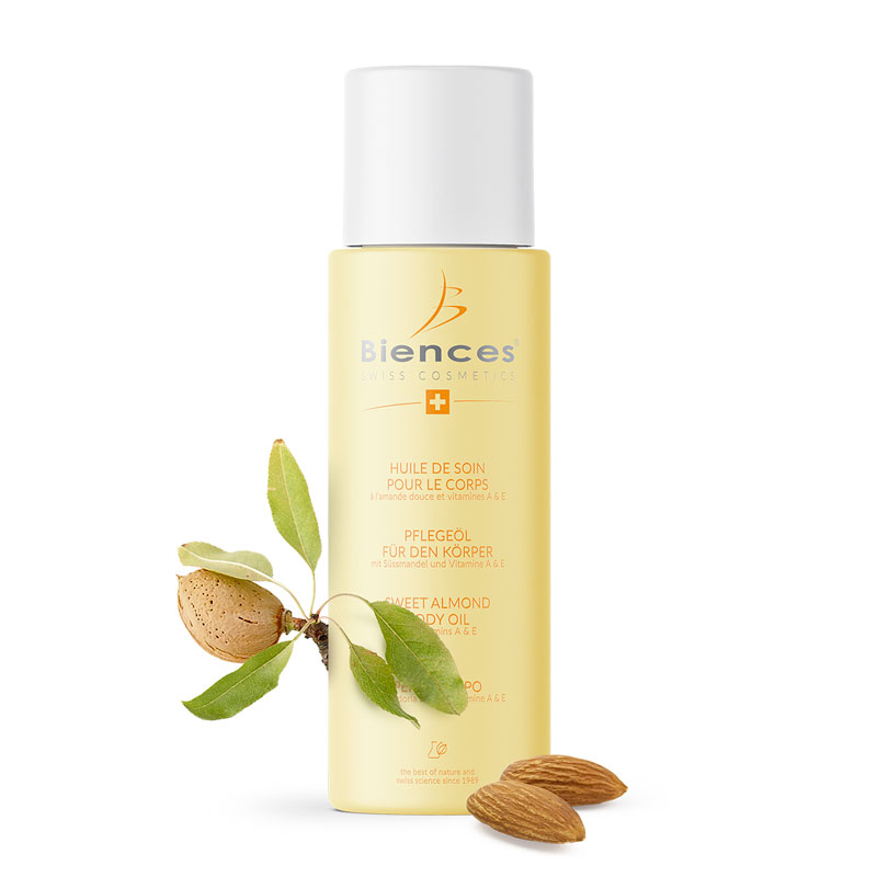 Huile pour le corps à l’amande douce et vitamines A et E