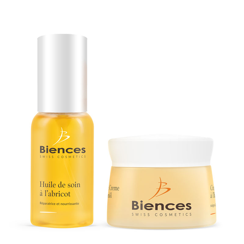 Crème concentrée & huile de soin à l'abricot