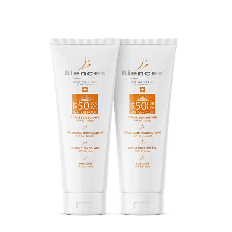 Duo : Crème soin solaire SPF50 visage