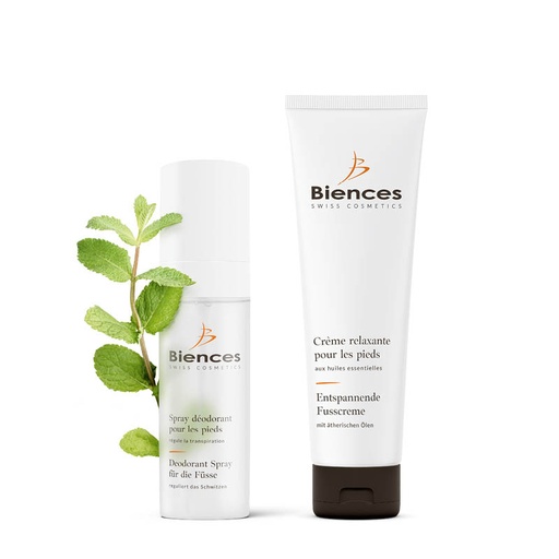 Crème relaxante & spray déodorant pour les pieds