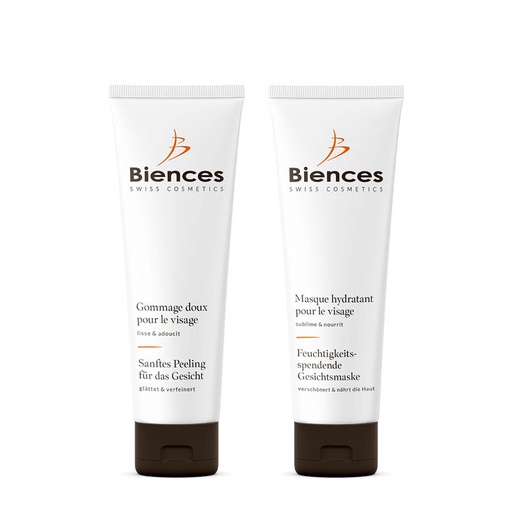 Gommage doux & masque hydratant pour le visage
