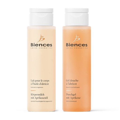 [5705] Émulsion corporelle &amp; gel douche à l'abricot